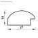 Frame for paintings (mirrors) 40 x 50 x 2.7 cm, plastic, calligrata 6472, wet asphalt