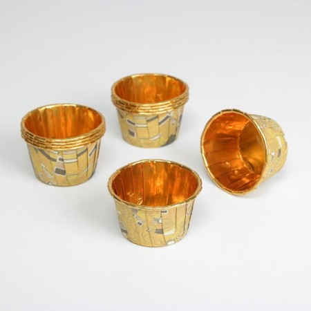 Form for baking cupcakes and cupcakes, confectionery packaging, Klimt, 7 x 4 x 5 cm