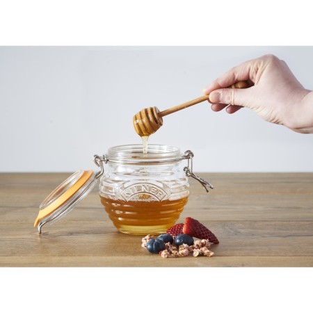 Bank with a spoon for honey Kilner-3
