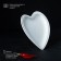 Porcelain dish Magistro "Heart", 17.5 × 20 × 3 cm, white color