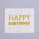 Paper napkins Happy Birthday, 20 pcs, gold embossing, 25 x 25cm