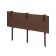 Pegs for border tape, h = 40 cm, set 10 pcs., Brown, Greengo