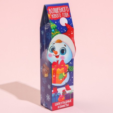 A set of chocolate sweets in the figure box "Snowman", 100 gr-4