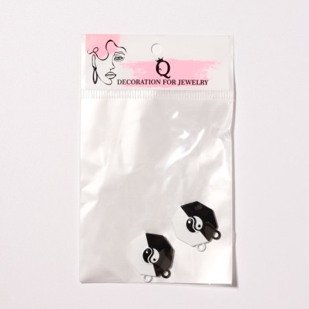 Magnetic Castle "Yin-Yang" (set 2 pcs.), Black and white color-3
