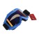 Glass-mask for motorcycle driving, gold chrome glass, blue color, OM-11