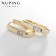 Earrings with rhinestones Xuping importance, white color in gold