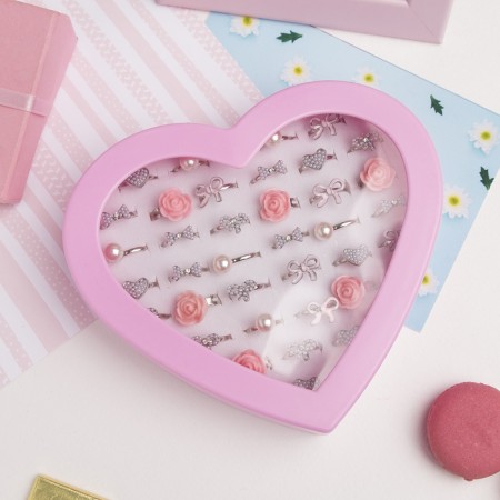 Children's ring "chosen" love, shape mix, color mix, dimensionless-2