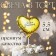 Candle in the cake "Air ball. Heart", 7 cm. Golden