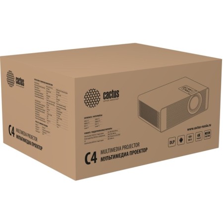 Projector CACTUS CS--C4.SG DLP 28500LM LS 2850LM ANSI (1920x1080) 800000: 1 lamp resource: 25000 107627-5