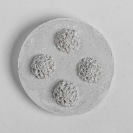 Mold Silicon "Flowers" D-1.2 cm, weight Publishing House 1.6 grams mix