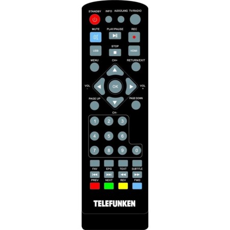 Digital TV prefix DVB-T2 Telefunken TF-DVBT251 Black-1