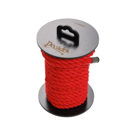 Shibari rope Pecado BDSM, on a coil, cotton, red, 10 m-1