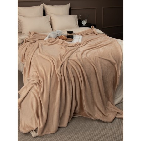 Texrepublic blanket, size 150x200 cm, beige color-8