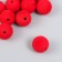 Beads for creativity velvet spraying "Chili pepper" set 10 pcs d = 1.4 cm