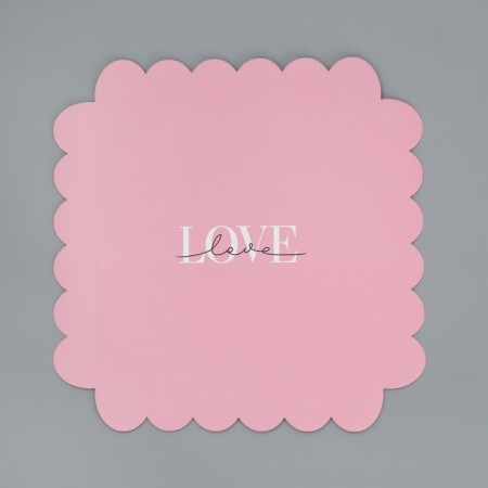 Cookie box, confectionery packaging with PVC lid, “silk love”, 21 x 21 x 3 cm-3