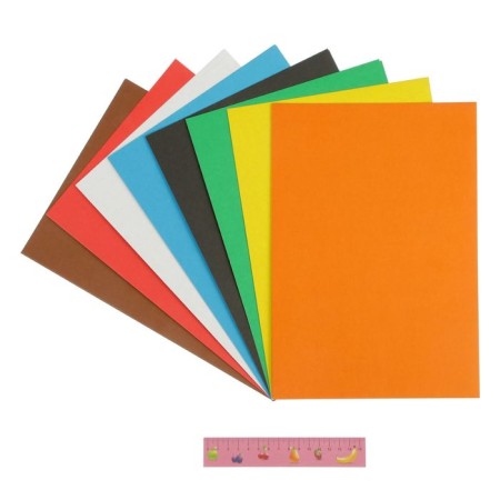 Cardboard of color A4, 16 sheets, 8 colors "Kalyaka-Malyak", non-unilateral, unilateral-1
