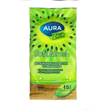 Wet Aura Tropic Cocktail Refreshes, 10 packages of 15 pcs-10