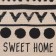 Towel kitchen shade "Sweet Home" 35x60 cm, 100% cotton, 160g/m2