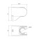 Holder for shower watering can Milardo 360 360CP00M53, wall, rotary, plastic, chrome