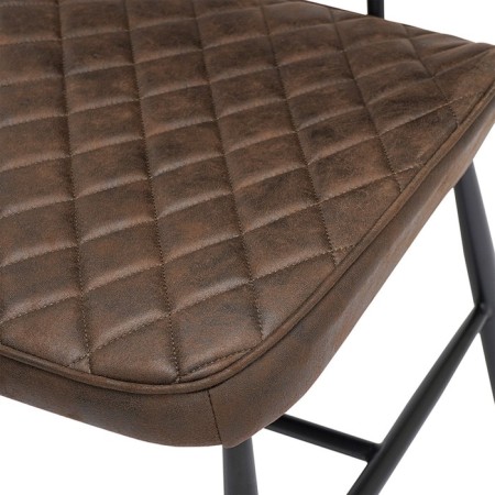 Maril chair, 470 × 580 × 855 mm, eco-leather, dark brown color-11