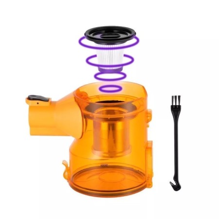 Vacuum cleaner KitFort KT-5251, vertical, 120 watts, 0.8 l, orange-8