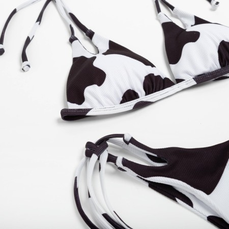 Separate Minaku swimsuit with print, white color, size 44-6