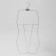 Contour hanger, girth 64 × 58 × 70 cm, metal, silver color