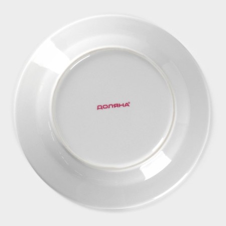 Plate ceramic pies of the “poppy”, d = 17.5 cm, white color-3