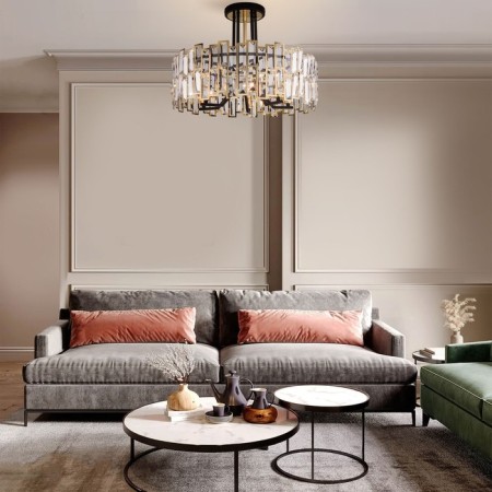 Smart ceiling lamp Zolletta, 60W, E14, 53.5x53.5x39.5 cm-7