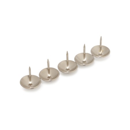 Tundra nails, decorative, 19x22 mm, chrome, 50 pcs-13