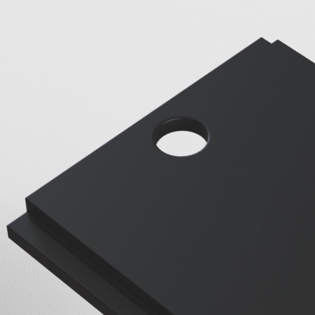 Mount for the cable, 1 pc, technical tra004hp-21b, 3x0.5x3.5 cm, black color is black-1