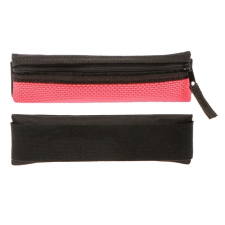 Penal soft, 1 department, 60 x 195 mm, flat, PMP 03-73 with a notebook for a notebook, bright pink 57434-1