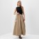 Women's skirt with Minaku pocket: safari beige color, rn 48
