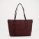 Zipper bag with zipper, burgundy color