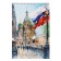 Notepad A4, 80 sheets in the cage on the rowing "Russia", cover of shaky cardboard, hard substrate, mix