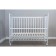 Children's molli bed, on wheels, white