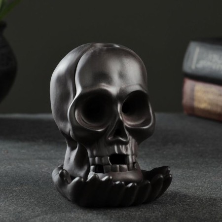 Set of incense on the stand "Skull" 10x8x8cm, with backlighting batteries LR44-1