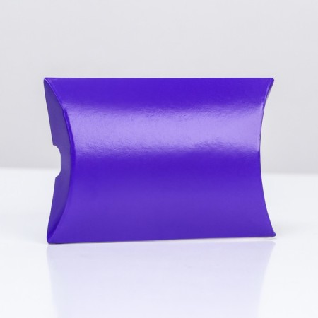 Folding box, pillow, purple, 11 x 8 x 2 cm,