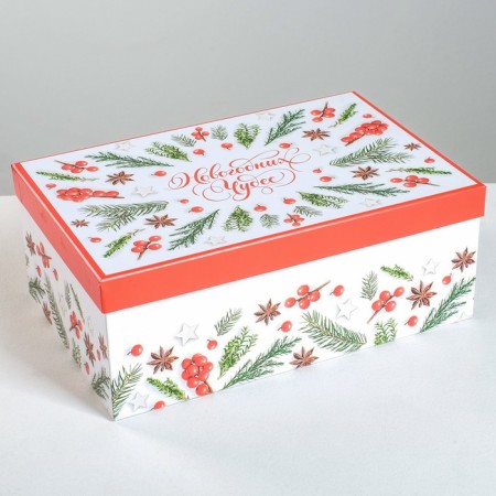A set of gift boxes 6B1 “Styl”, 20 x 12.5 x 7.5 - 32.5 x 20 x 12.5 cm, New Year-9