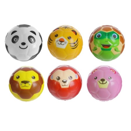 The ball is soft "animals", 6.3 cm, species mix-1