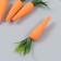 Easter decor "carrots" set 4 pcs 12 cm 2x2x13.5 cm