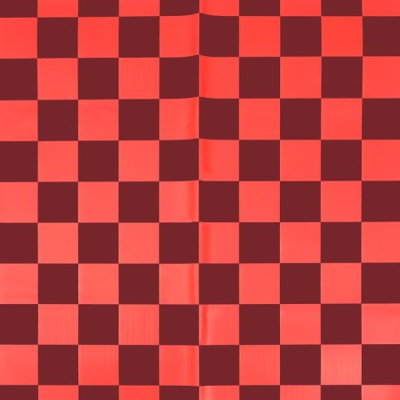 Flower film "Chess", red, 0.58 x 0.58 m-2