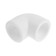 MEERPLAST square, polypropylene, 25 mm, 90 °, white