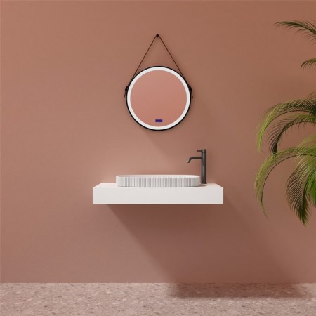 ABBER STEIN AS2601 sink, invoice, 550x360x60 mm, white, matte-4