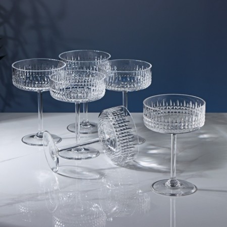 A set of crystal glasses for champagne, 260 ml, 6 pcs-1