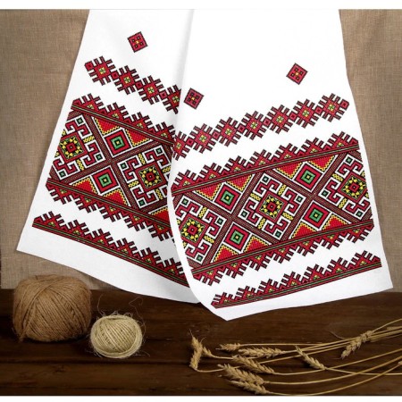 Rushnik "Ornament. Red ", 150x36 cm-1