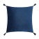 Decorative pillowcase with brushes Ethel color blue, 45x45 cm, polyester, velor