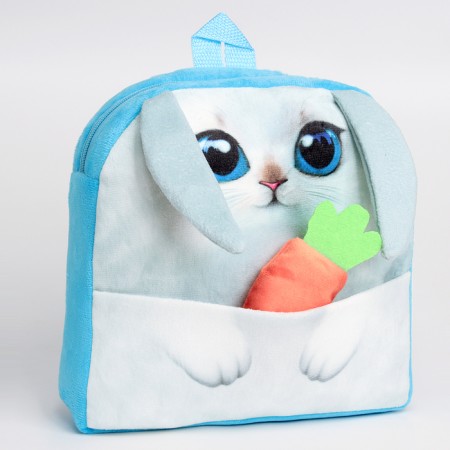 Baby backpack for a girl "Bunny" with carrots-2