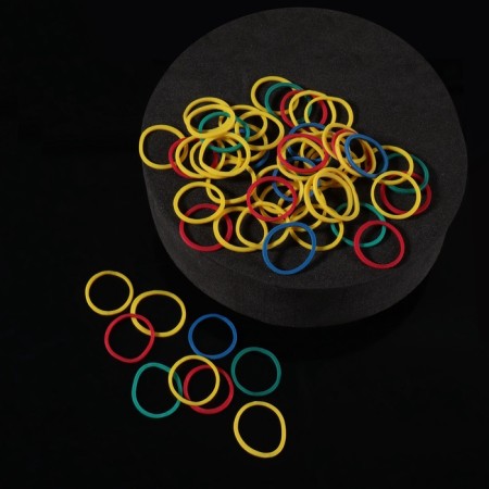 Hair silicone gum, set, d = 1.5 cm, 50 pcs, multi -colored-1