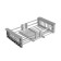 Moika Fabia Profi, 50x45 cm, cut, s = 3.0 and 0.8 mm, siphon with overflow + basket